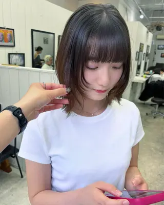 ショート Ann./艶髪 /レイヤーカットのヘアスタイル