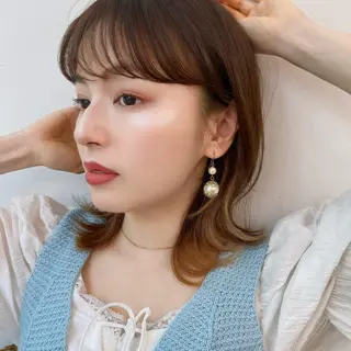 ミディアム カラー 🪭risa 暖色/レイヤー🪭のヘアスタイル