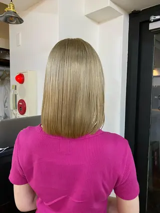 ミディアム カラー ハイトーンカラー ⭐️NAZUNAのヘアスタイル