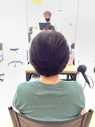 ショート カラー エイジングケア特化 美容師✂️山崎竜二のヘアスタイル