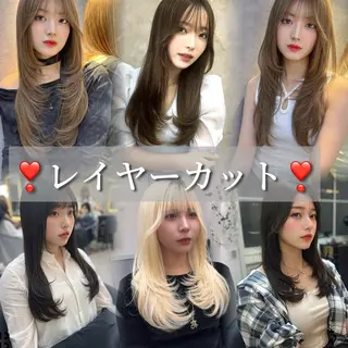 ロング 池袋/韓国/レイヤー 髪質改善/村上けいとのヘアスタイル