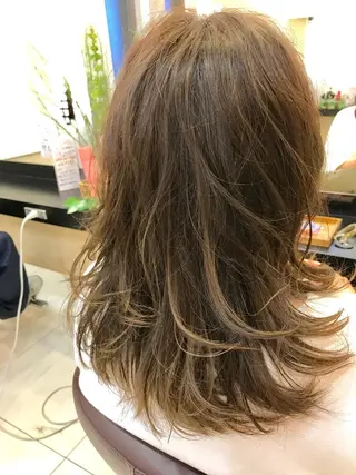 ミディアム カラー トータルビューティー K:R鶴川のヘアスタイル