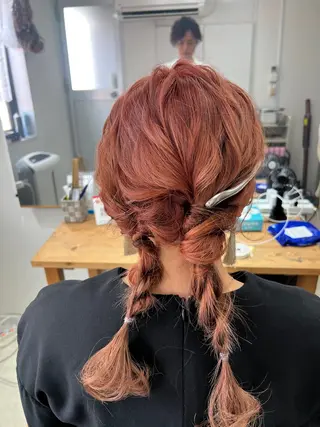 セミロング ヘアアレンジ 山室 敬義のヘアスタイル