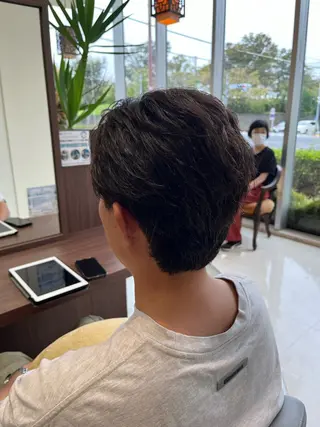 ショート パーマ メンズ AROH  men's cut&men's perm 船橋店所属・🧊メンズ特化🧊 高木航希のヘアスタイル