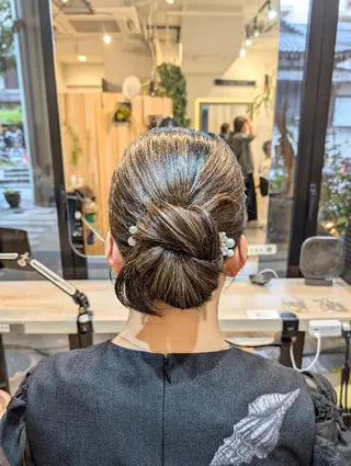 ヘアアレンジ セミロング koto💭 コトのヘアスタイル