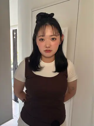 セミロング カラー riria/ボブ /ブラウンカラー🎀のヘアスタイル