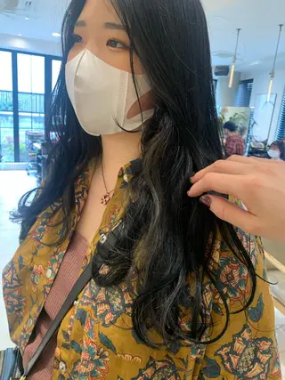 カラー ラベンダー/レイヤー スタイル🤎mamiのヘアスタイル