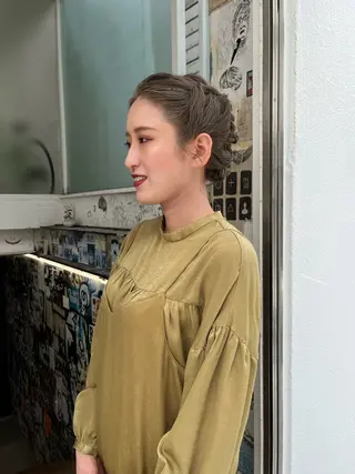 ミディアム ヘアアレンジ NOUN所属・eri kinjoのヘアスタイル