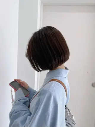 ショート モテヘア/グレージュ /ボブ/前原汐🎐のヘアスタイル