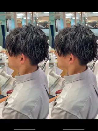 ミディアム パーマ メンズ 🌫️EARTH 【タツキ】🌫️のヘアスタイル