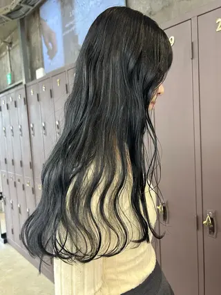 ロング カラー 小川真歩/パーマ /暖色オリーブのヘアスタイル