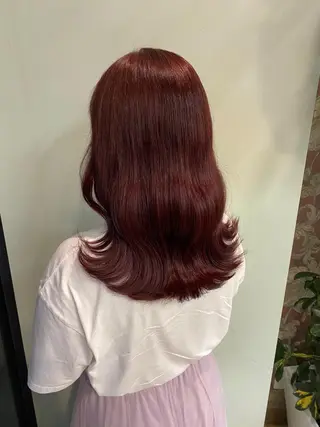 セミロング カラー ヘアアレンジ 'AXIS nagoya所属・'AXIS江森 美空のヘアスタイル