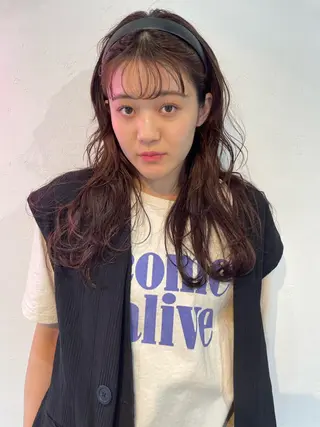 ロング カラー SALOWIN下北沢所属・hazuki 🌝のヘアスタイル