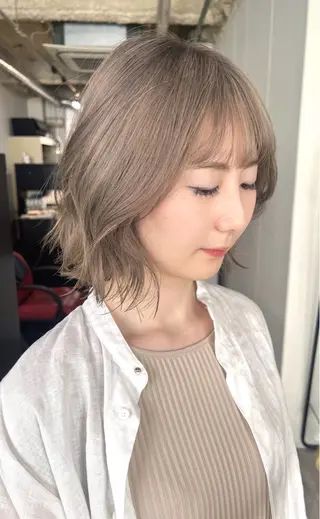 ミディアム roots hairdesign所属・髪質改善/透明感 プライベートサロンのヘアスタイル
