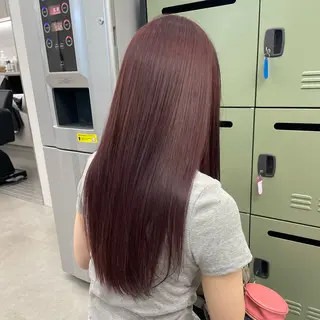 ロング カラー joule 藤原沙綾のヘアスタイル