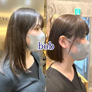 ショート ボブ・レイヤー 田中 励也のヘアスタイル