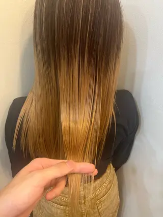 ロング ⚪️髪質改善 縮毛 店長 コウ⚪️のヘアスタイル