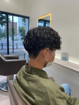 ショート パーマ メンズ Reginavita栄所属・メンズ特化/ 本日空き○/岡本一真のヘアスタイル