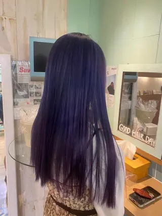 ロング R 横浜【アール】所属・ハイトーン/韓国 ヘア　momo˚✧₊のヘアスタイル