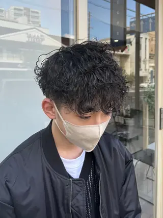パーマ メンズ hair salon Glanz所属・川筋 桃果のヘアスタイル
