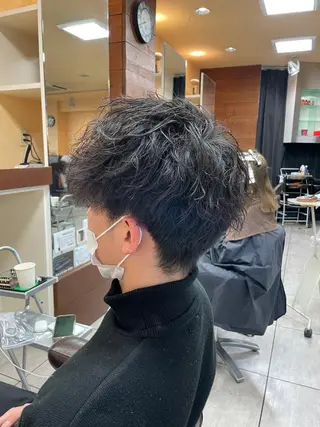 ショート パーマ メンズ 似合わせ/前髪カット /店長   村上直也のヘアスタイル