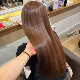 ロング 🎀ハイトーン/ 艶カラー/夕月🎀のヘアスタイル
