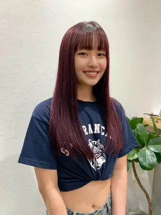 ロング ✨コテ巻き風パーマ ✨川合佑哉のヘアスタイル