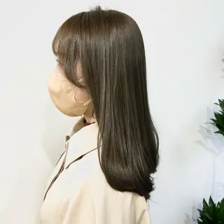 セミロング カラー HIROKO / 透明感暖色カラー🎀のヘアスタイル