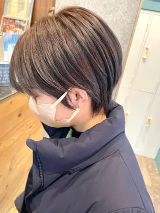 ショート カラー 🌈艶カラー× メンズパーマ永埜🌈のヘアスタイル