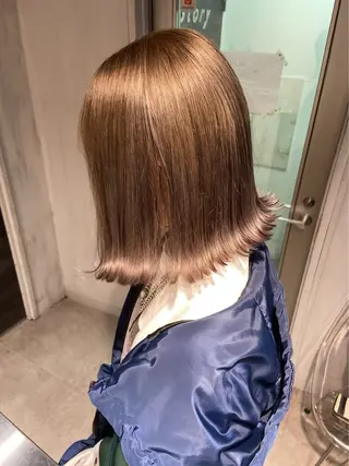ミディアム カラー 🦋ハイトーンボブ ショート🦋トシキのヘアスタイル
