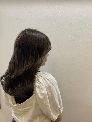 ミディアム カラー 縮毛矯正×髪質改善 小笠原大樹のヘアスタイル