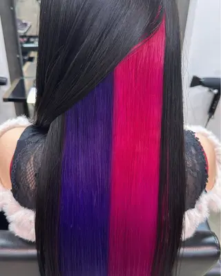 ロング 🫧シールエクステ/ 艶カラー🫧アサミ️のヘアスタイル