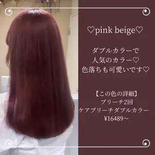 ロング カラー ブリーチなしWカラー 🎀韓国ヘア/amiのヘアスタイル