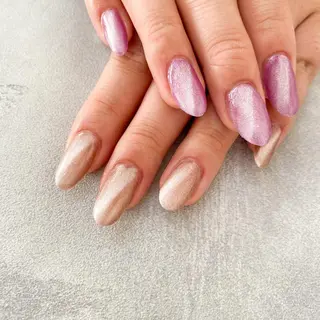 ネイル ゴテゴテ💙ワンホン リオナのネイルデザイン