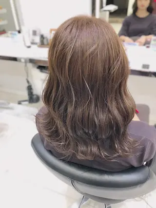 セミロング 岸 保奈美のヘアスタイル