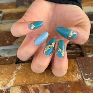 ロング カラー パーマ ヘアアレンジ メンズ キッズ ネイル マツエク・マツパ yuri kaのネイルデザイン