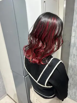 ミディアム 🐶カラー特化🌈 池袋/ハイトーン/陸のヘアスタイル
