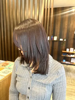 ミディアム カラー BRANCHÉ小牧/ 西尾 美月のヘアスタイル