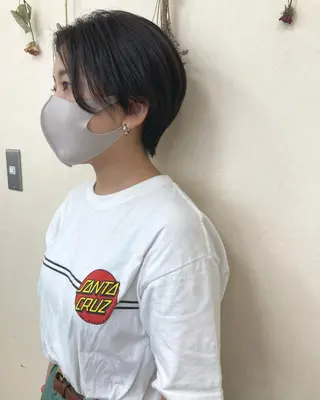 ショート カラー 初めてのショート お任せください✂️のヘアスタイル