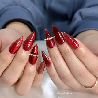 ロング RIN NAILS ᥫ᭡Migusaのネイルデザイン