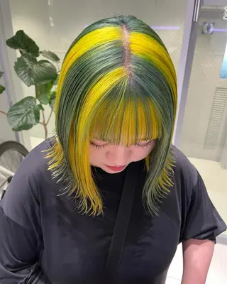 ミディアム 🍋暖色カラーヘアア レンジniina🍋のヘアスタイル
