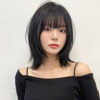 パーマ コテ巻き風パーマ 専門店　モモのヘアスタイル