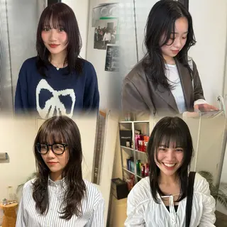 セミロング カラー 🟡ひろの/ツヤ カラー/髪質改善🟡のヘアスタイル