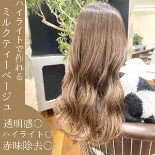 ロング カラー レイヤー/グレージュ メンズパーマのヘアスタイル