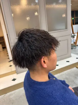 パーマ メンズ 藤野 慶太のヘアスタイル