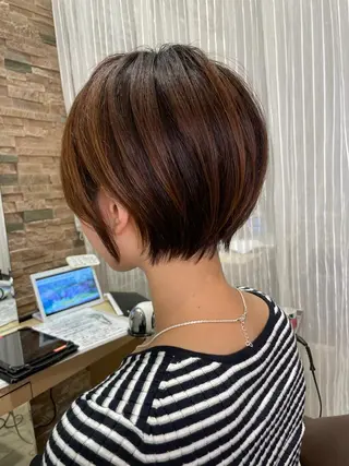 ショート 韓国レイヤー🇰🇷 ReLien西大寺店のヘアスタイル