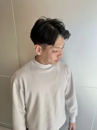 ミディアム パーマ メンズ メンズパーマ達人/ フェード/イツキのヘアスタイル