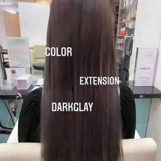 ロング カラー エクステ🩵ブリーチ 韓国ヘア🩵KAEのヘアスタイル