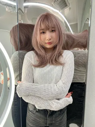 ロング カラー ♡なんば🫧透明感 🫧naako♡のヘアスタイル