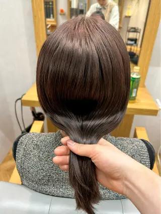 ミディアム カラー 透明感/ベージュ /kazui🐈のヘアスタイル